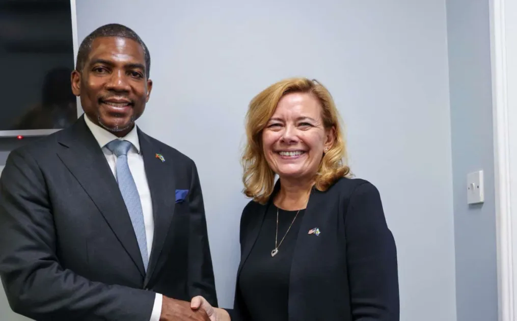 PM Terrance Drew holds bilateral talks with U.S. Chargé d'Affaires at CARICOM Summit