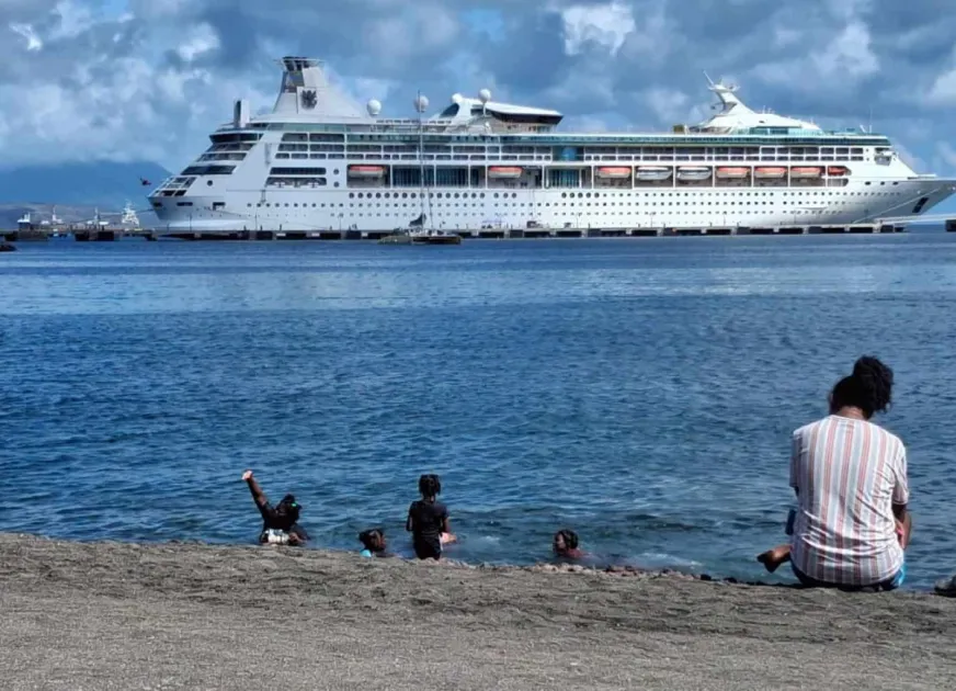 Rhapsody of the Seas brings 2,326 passengers to St. Kitts on fifth summer visit