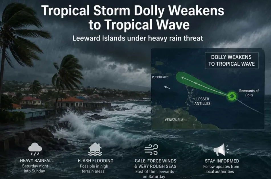 Antigua and Barbuda Issues Flash Flood Advisory as Dolly Remnants Approach