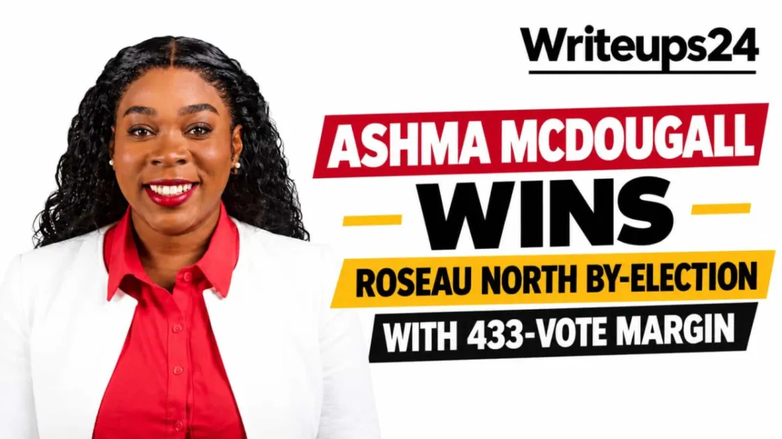 Ashma McDougall wins Roseau North by-election for Dominica Labour Party - Writeups 24: Caribbean News and Insights