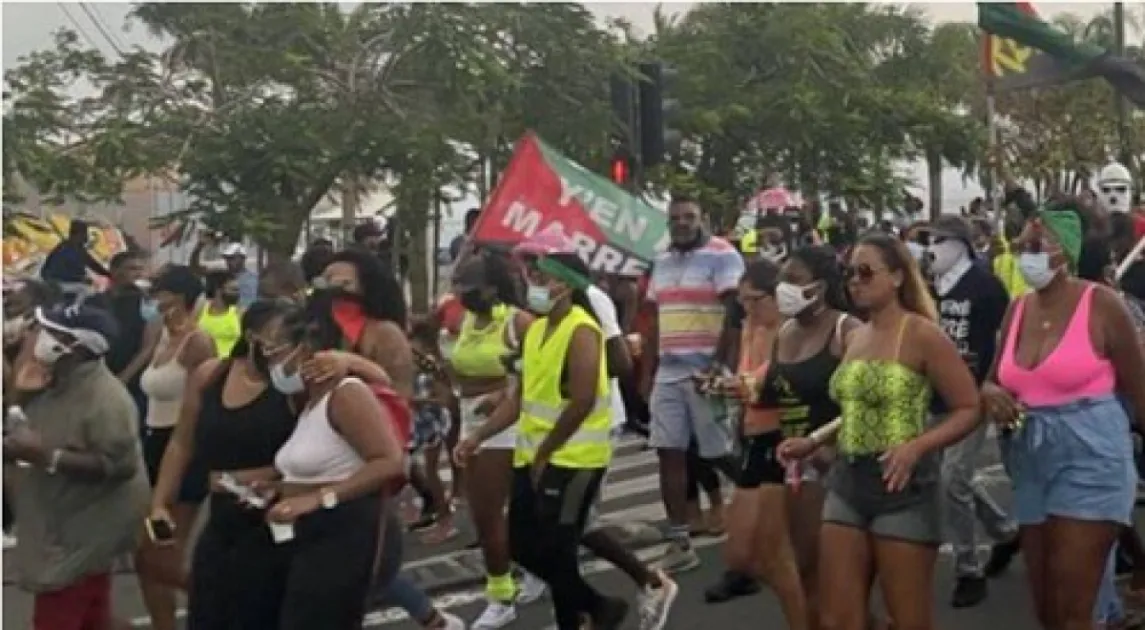 Parade on Martinique streets to demand traditional carnival - Writeups ...